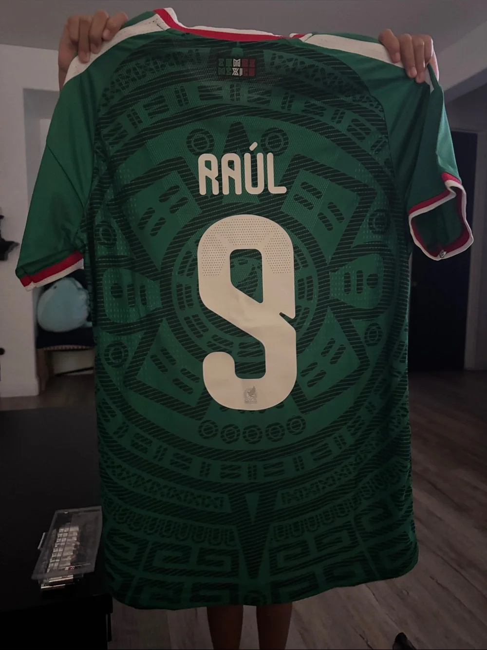 adidas Mexico Green Soccer Jersey with White and Red Trim